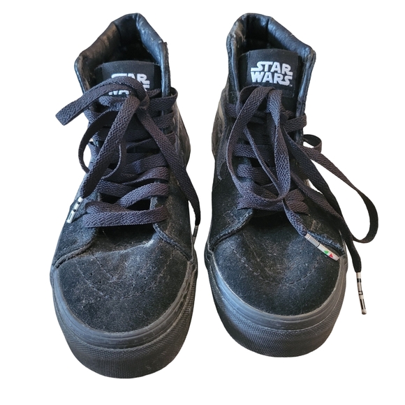 Vans Sk8-Hi Star Wars Men Sz 4.5 Wmn 5 Black Dark Side Darth Vader Sneakers - Picture 3 of 11